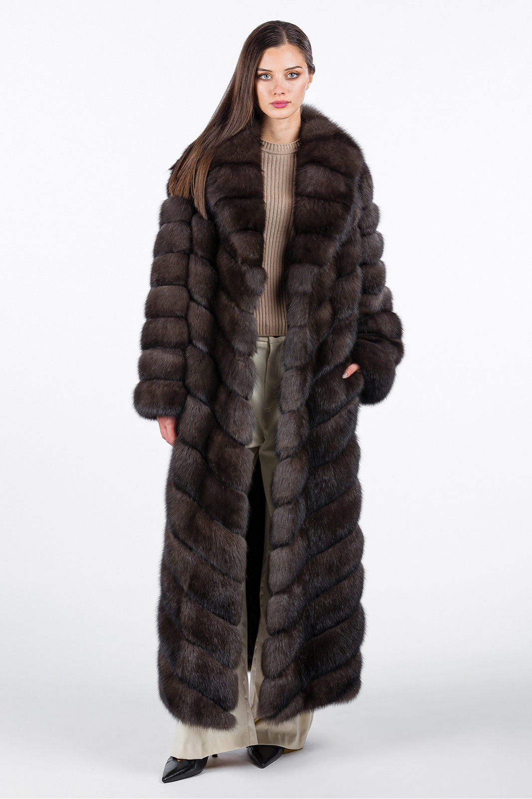 Sable fur hot sale coat price